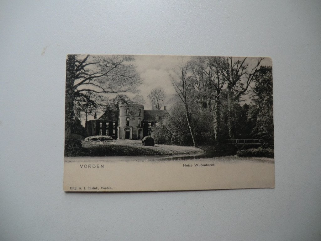 Kasteel de Wildenborch met brug,Lochem,Vorden, Ophalen of Verzenden, Voor 1920, Ongelopen, Gelderland