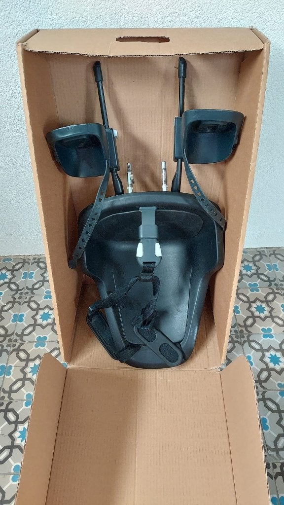 Bobike Mini One Black Kinderzitje Voor, Fietsen en Brommers, Fietsaccessoires | Fietsstoeltjes, Ophalen, Voorzitje, Bobike, 0 t/m 13 kg