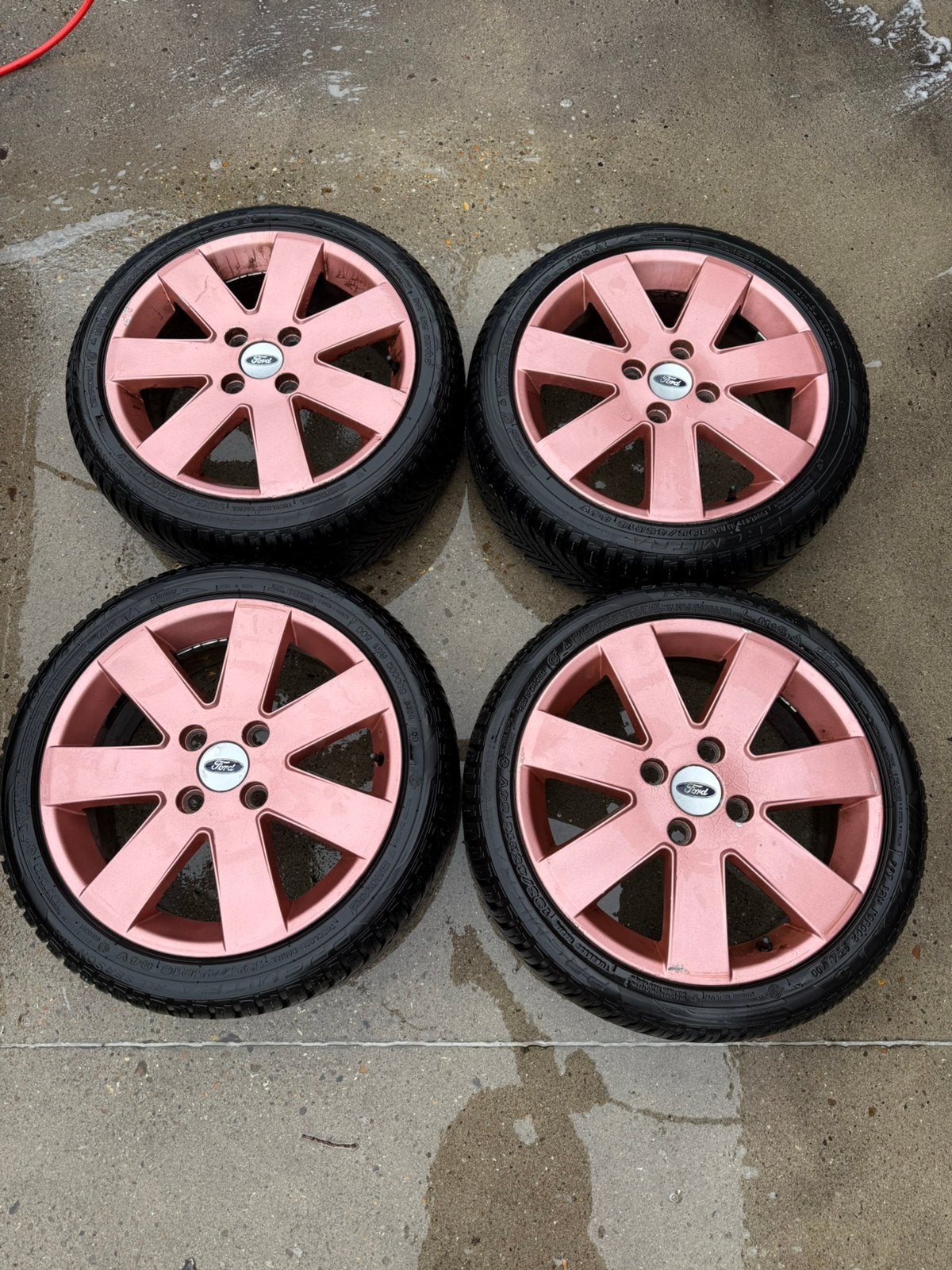 Winterset origineel ford fiesta steek 4 x108, Auto-onderdelen, 15 inch, Banden en Velgen, Nieuw, 195 mm