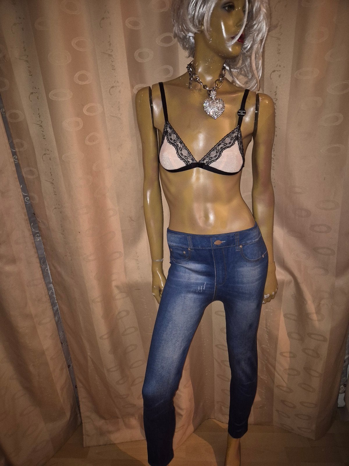 Mooi soho 75 A kanten bralette, lichtroze met zwart kant, Soho, Ophalen of Verzenden, Roze, BH
