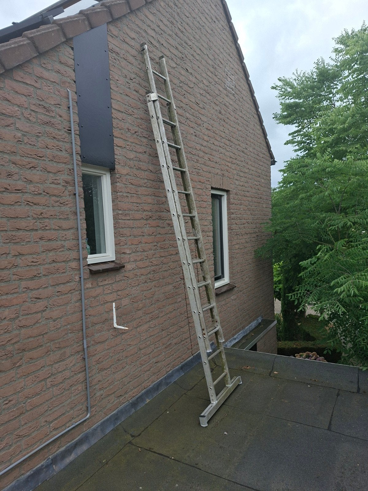 Aluminium schuifladder., Ophalen, 4 meter of meer
