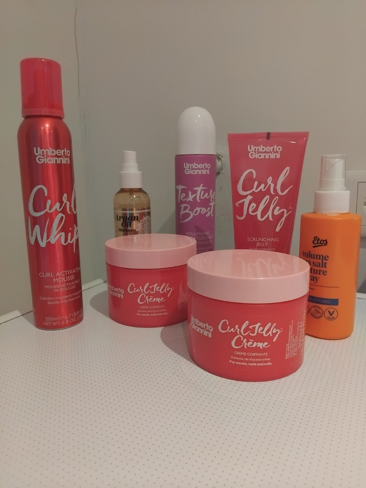 Krulproducten: Umberto Giannini producten voor krullend haar, Ophalen of Verzenden, Nieuw, Gel, Wax, Haarlak of Mousse