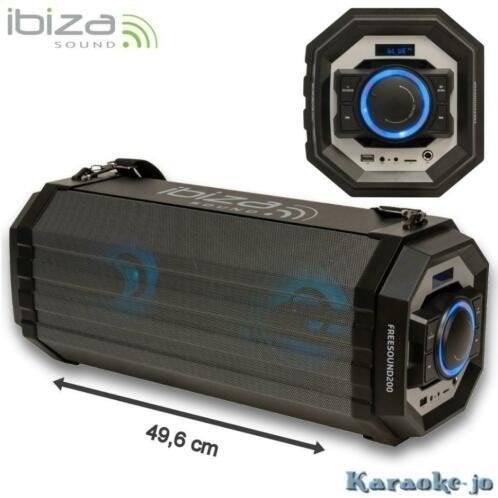 IBIZA FREESOUND200 Draagbaar audiosysteem Usb,Sd,Bt,Fm, Overige merken, ., Overige typen, Nieuw