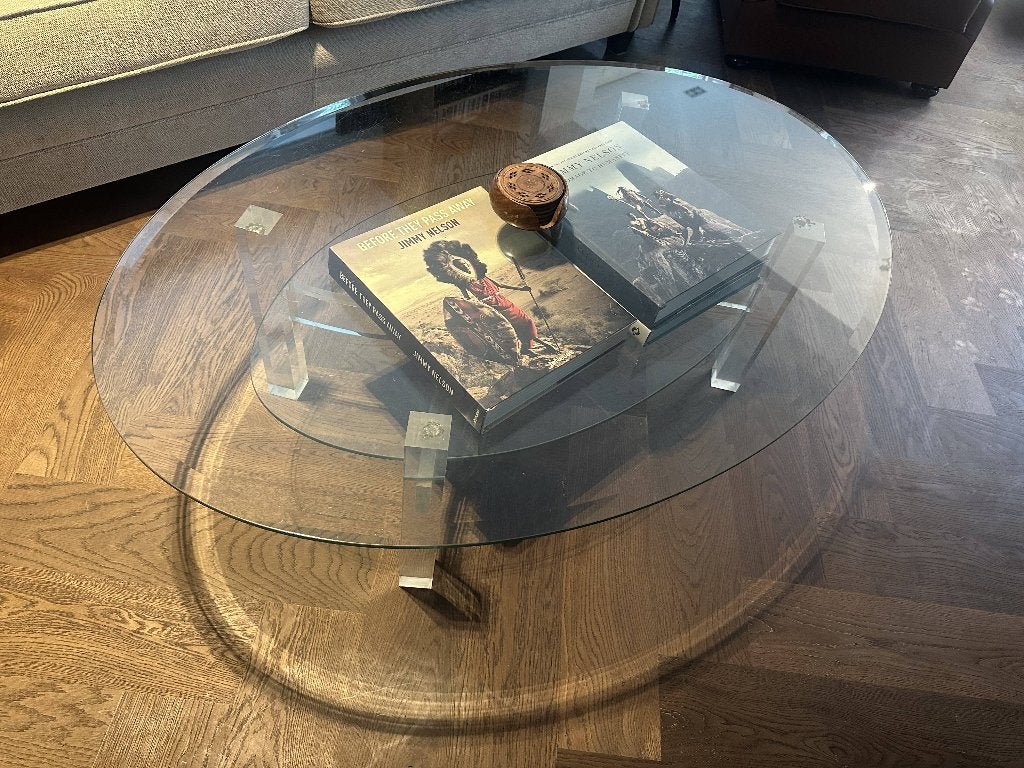 salontafel, Huis en Inrichting, Tafels | Salontafels, Ophalen, Gebruikt, 100 tot 150 cm, 50 tot 100 cm