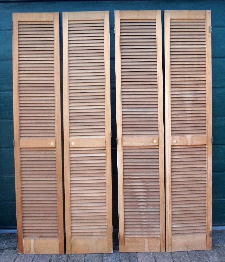 Louvredeur, Doe-het-zelf en Verbouw, Deuren en Horren, Ophalen, Gebruikt, Minder dan 80 cm, Binnendeur