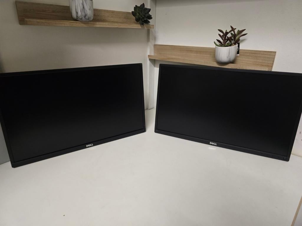Thuiswerk pakket - 2 x monitor + dockingstation + kabels!, Computers en Software, Monitoren, IPS, Kantelbaar, Full HD, Ophalen of Verzenden