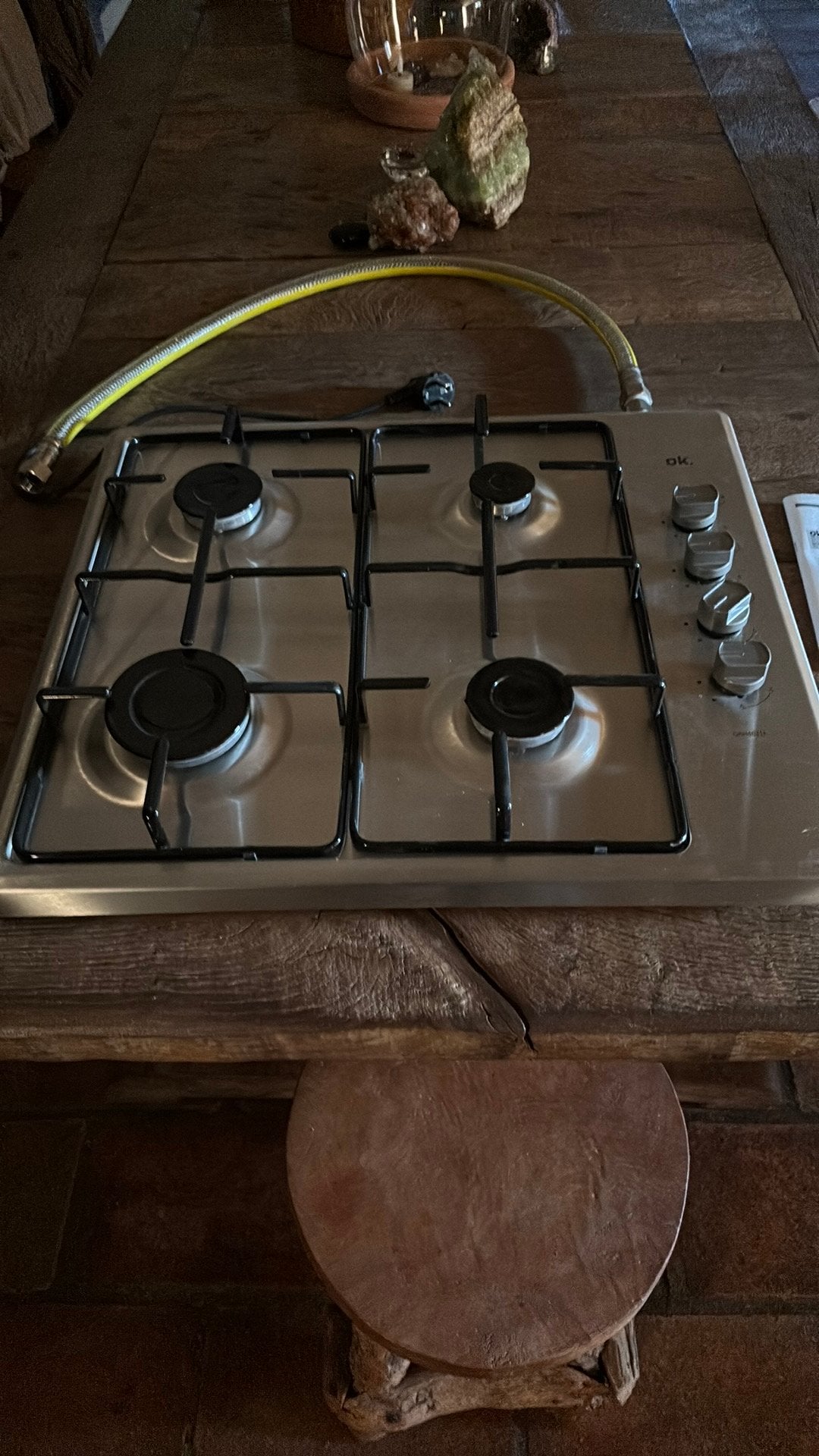 Gas kookplaat. OK OBH 48311, Zo goed als nieuw, Gas, Vrijstaand, 4 kookzones