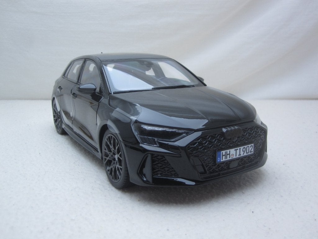 Audi RS3 Sportback Type 8YA 2025 Myth Black 1:18 Norev, Ophalen of Verzenden, Nieuw, Auto, Norev