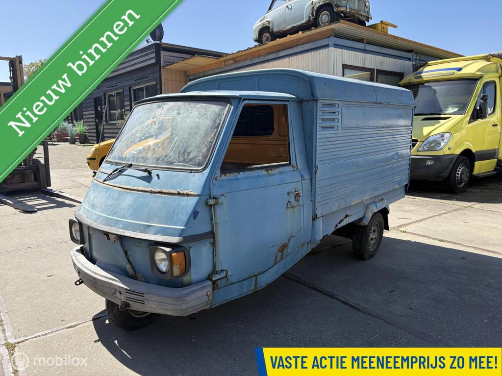 Vespa apecar P2, Overige merken, Achterwielaandrijving, Gebruikt, Blauw