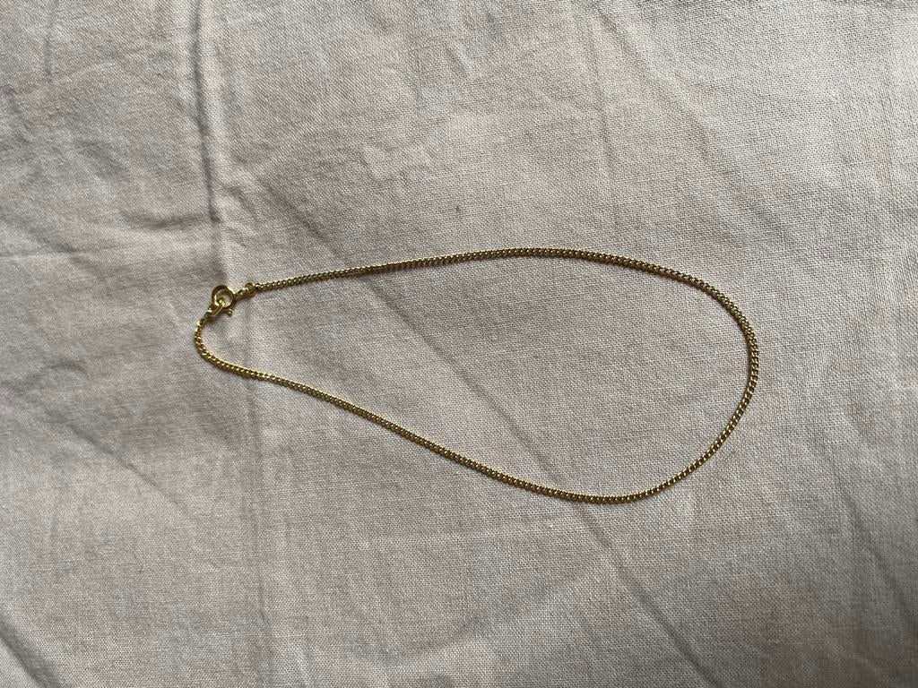Armband / anklet goud 14 karaat, Verzenden, Zo goed als nieuw, Goud