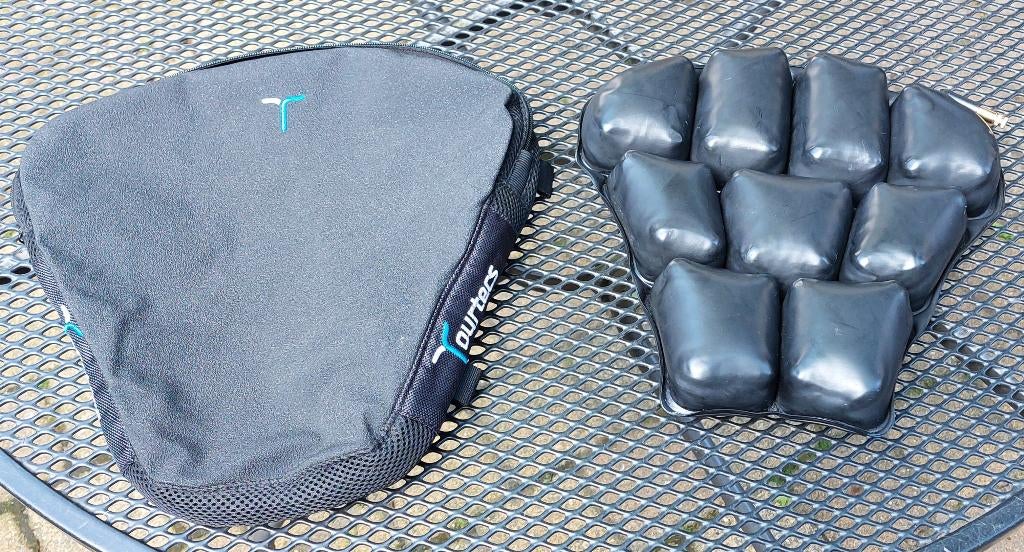 Tourtecs Air Deluxe M Comfort Motorfiets Zadel luchtkussen, Motoren, Accessoires | Overige, Zo goed als nieuw, Ophalen of Verzenden