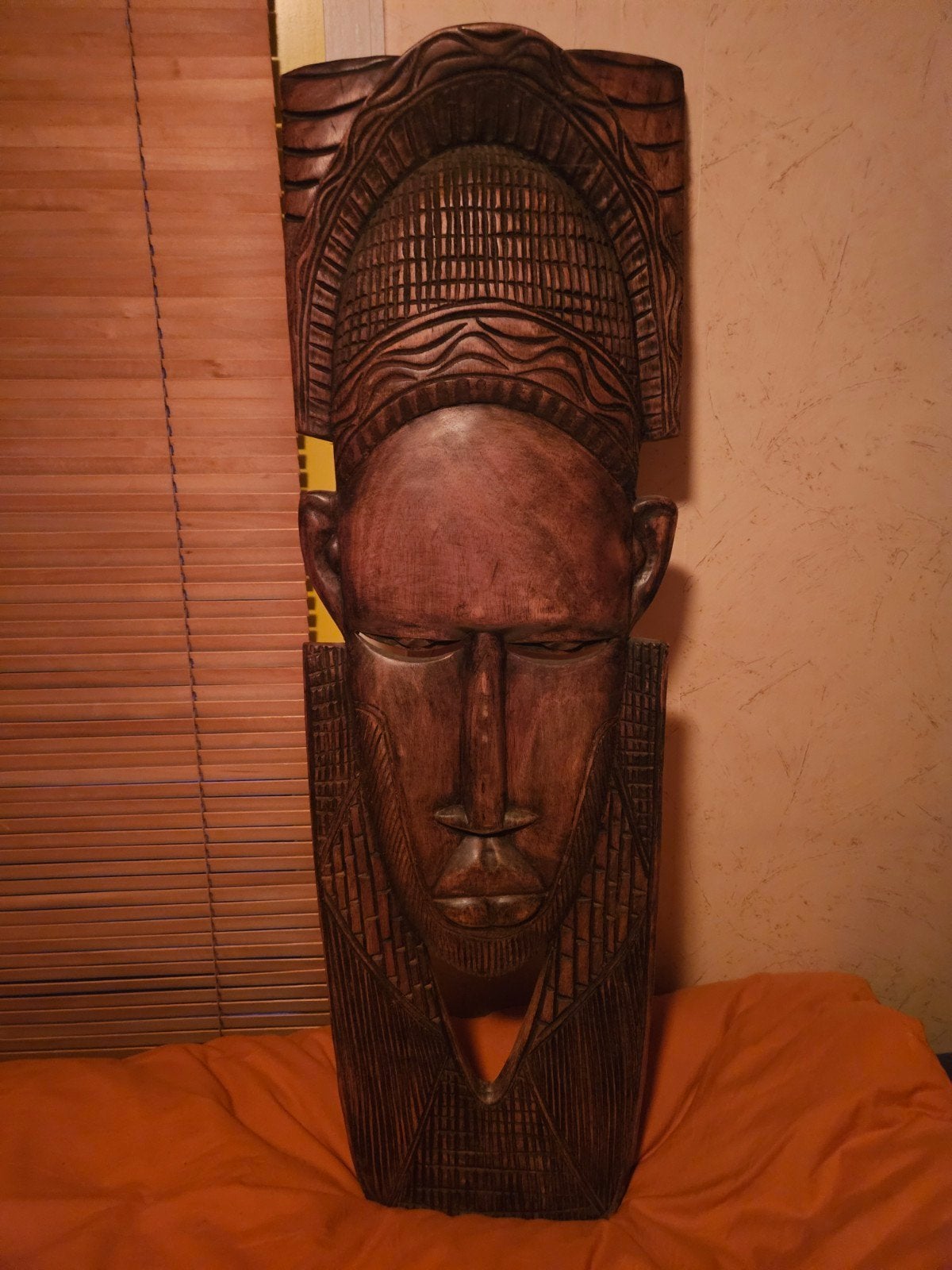 Groot Afrikaans Houten Masker, Ophalen of Verzenden