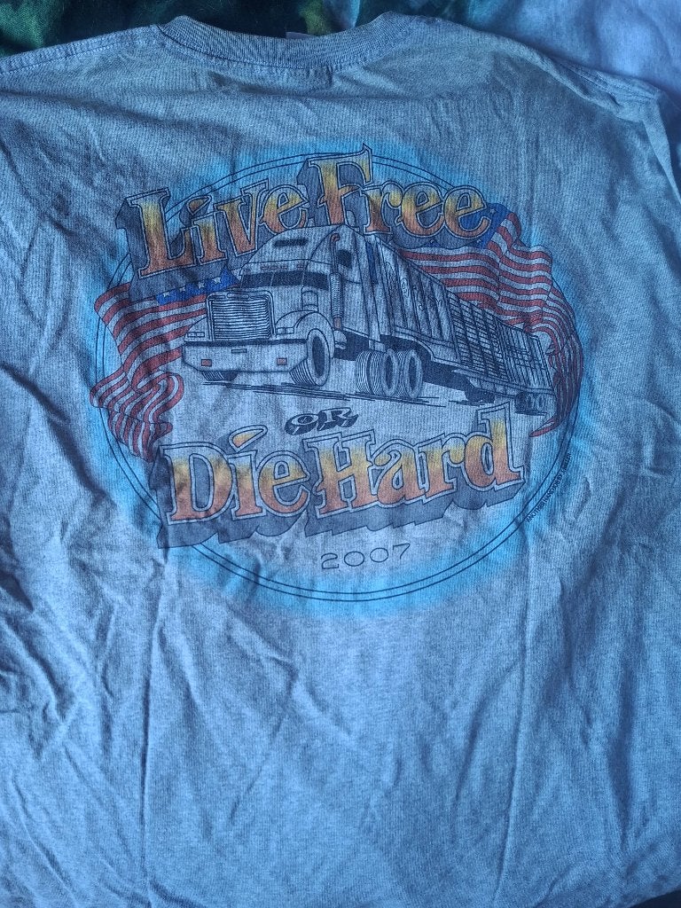 Die Hard 4 Promo shirt, Kleding | Heren, T-shirts, Maat 56/58 (XL), Ophalen of Verzenden, Grijs, Gedragen