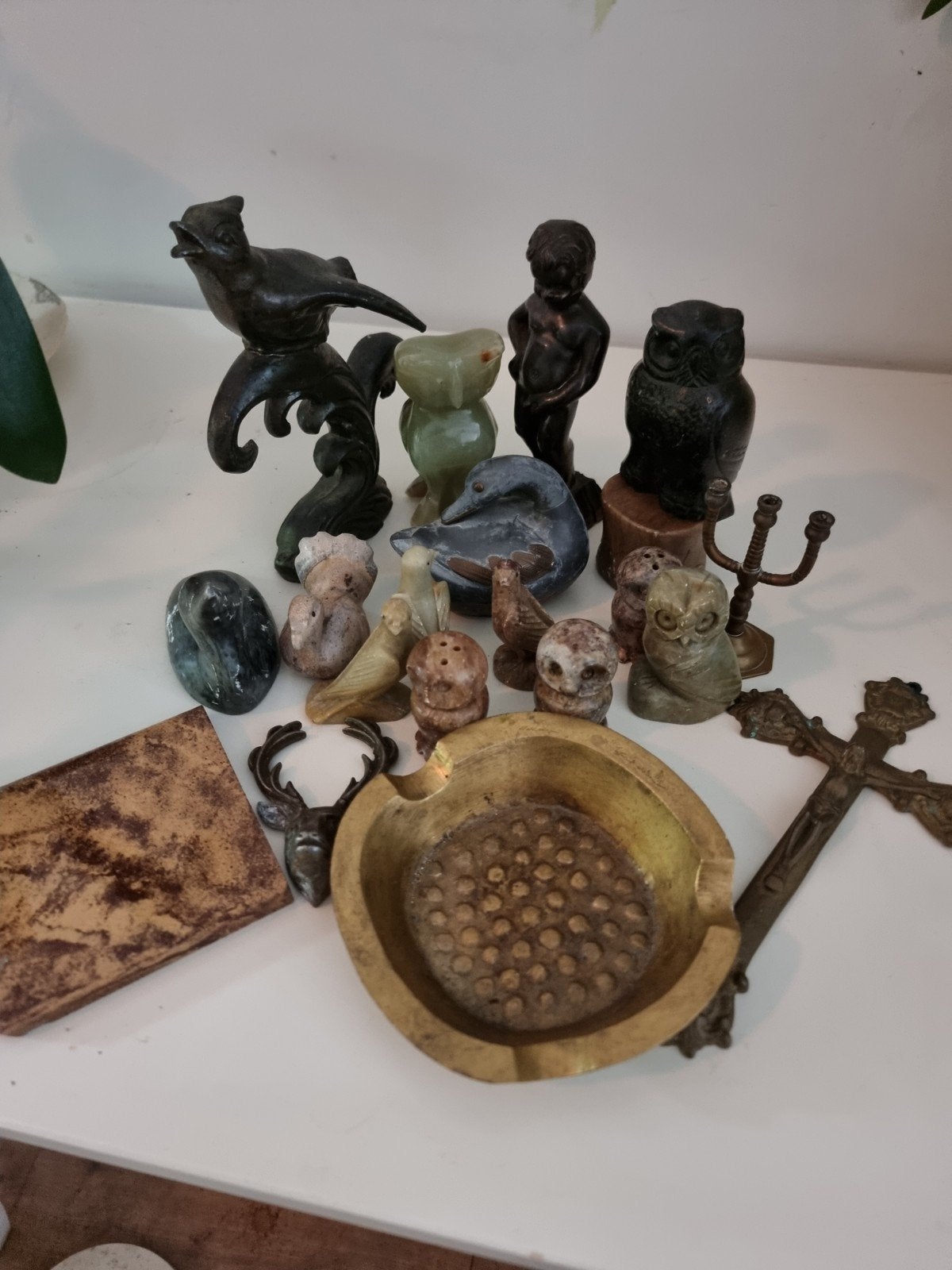 Marmer en koper, Antiek en Kunst, Ophalen of Verzenden