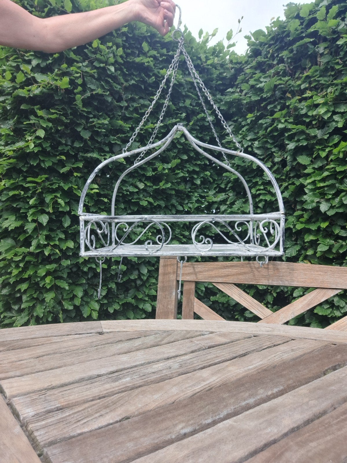 Wildrek - Wit metaal - Brocante stijl, Ophalen, Metaal, Wit, Gebruikt