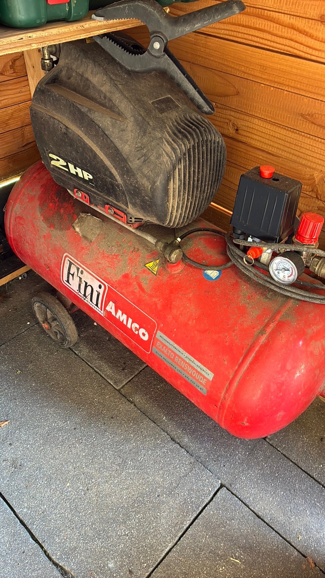 Amico compressor, Minder dan 25 liter, Ophalen, Zo goed als nieuw, Minder dan 200 liter/min