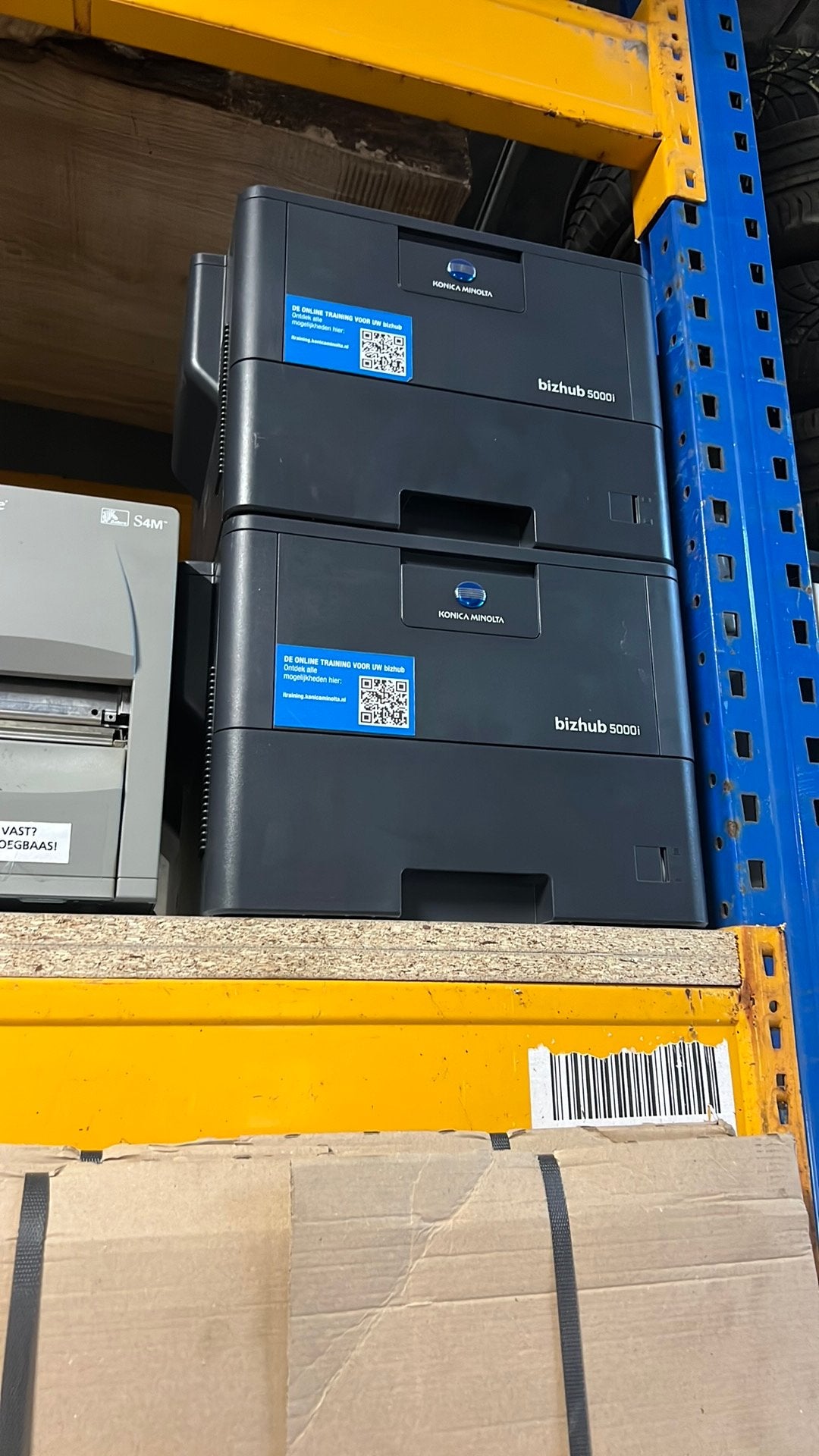 2x konica minolta printer zebra s4m labelprinter, Ophalen, Zo goed als nieuw