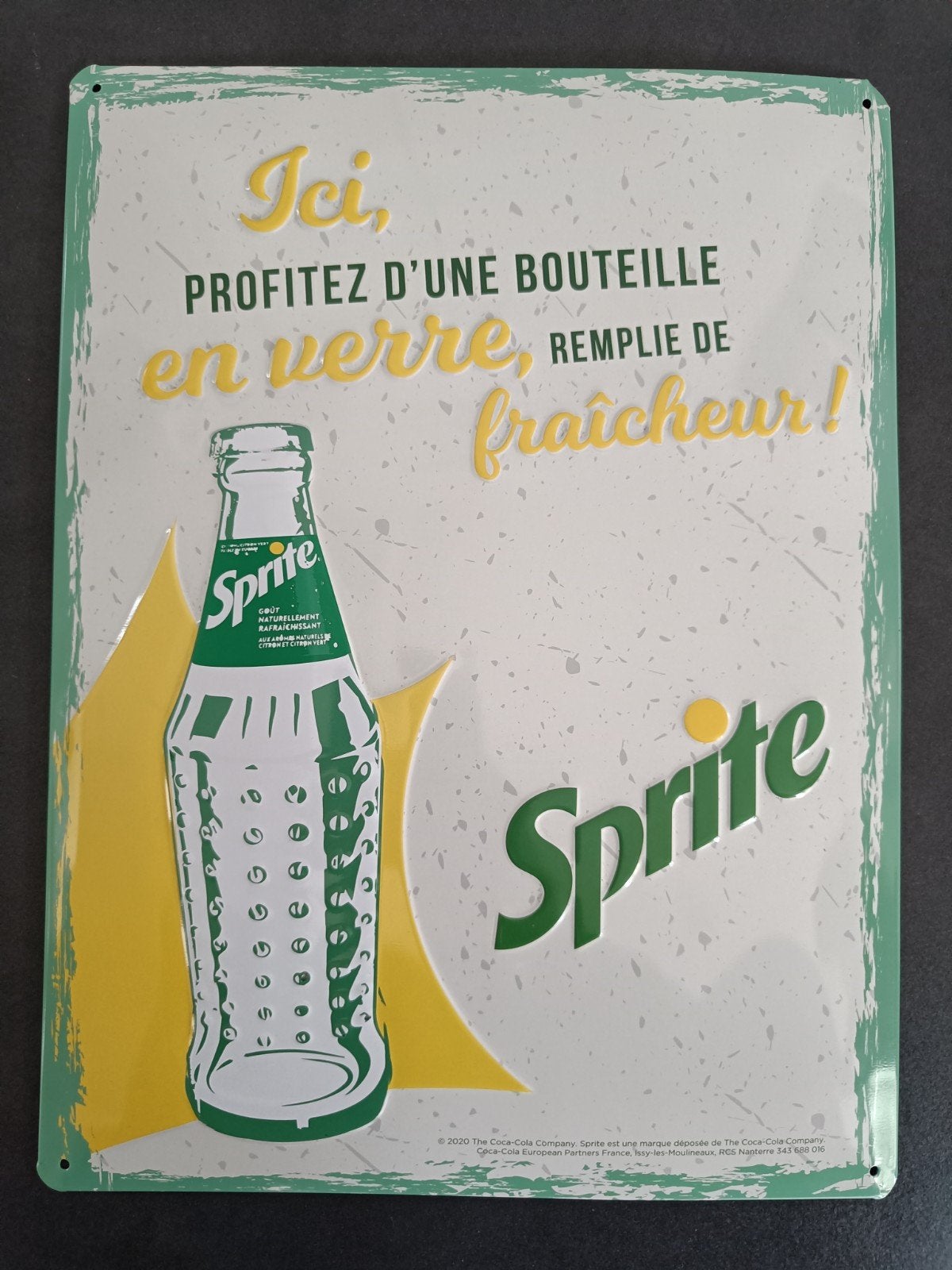 Blikken retro Sprite reclame bord., Ophalen of Verzenden, Zo goed als nieuw, Reclamebord