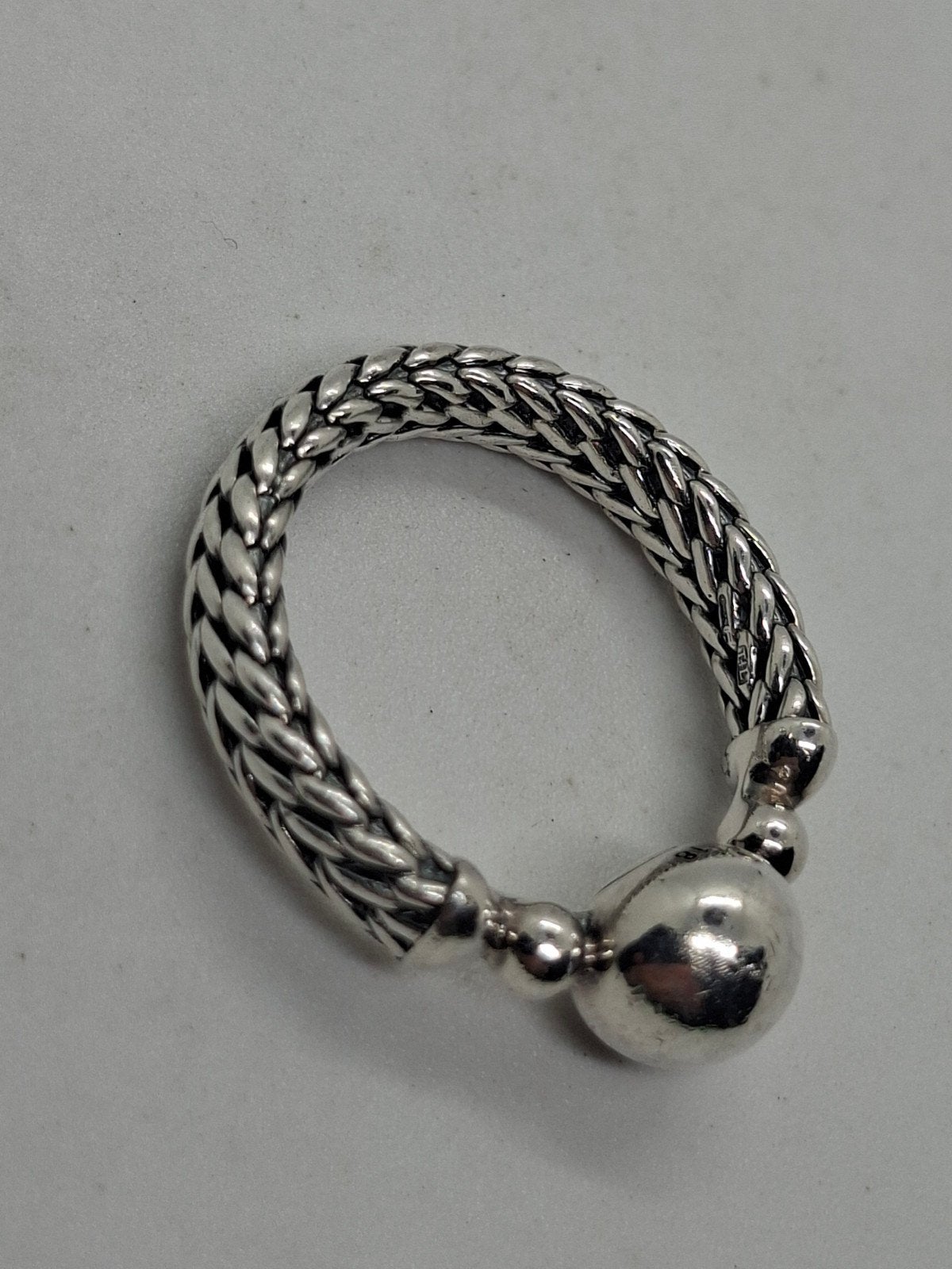 Buddha to Buddha zilveren ring 925, maat 18, 18 tot 19, Ophalen of Verzenden, Dame of Heer, Zilver