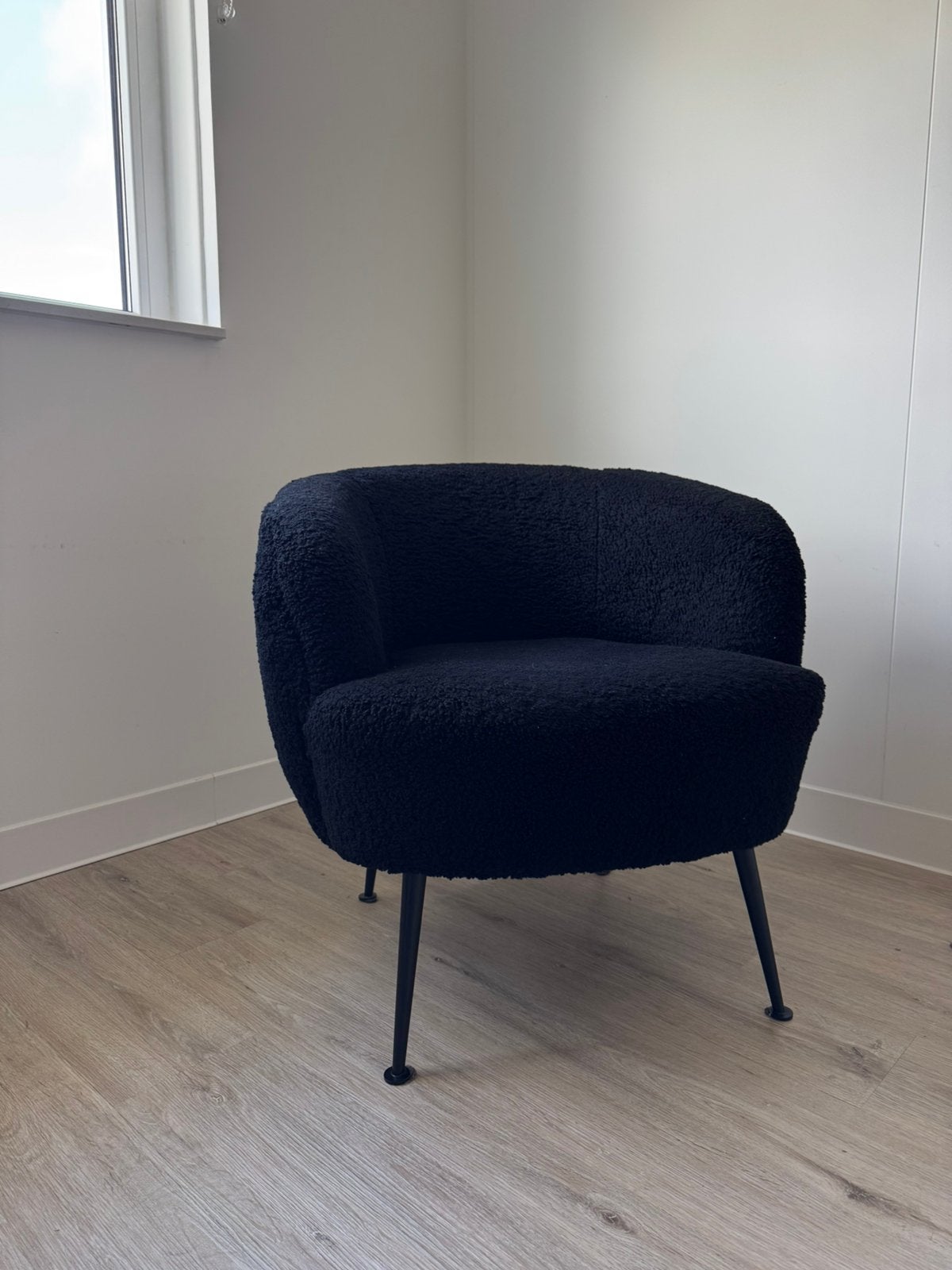 Goossens teddy fauteuil zwart, Huis en Inrichting, Ophalen, Zo goed als nieuw, Minder dan 75 cm, 50 tot 75 cm