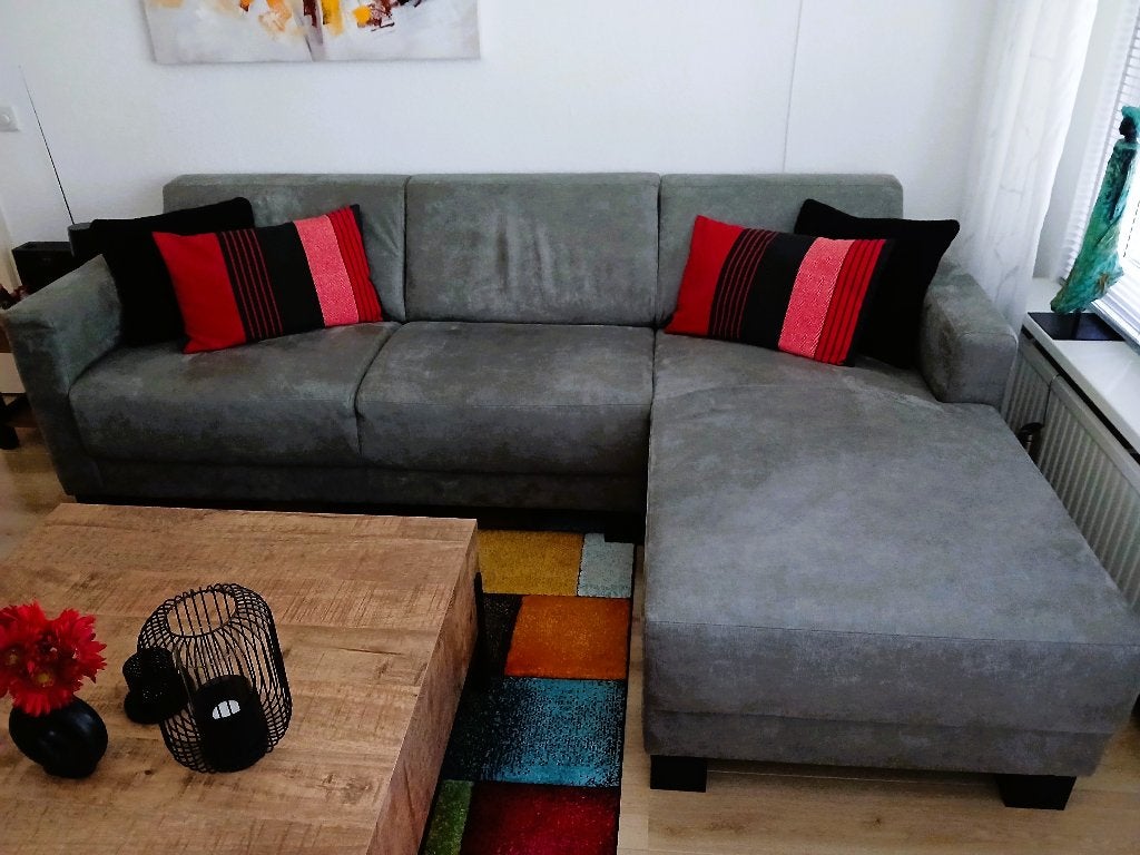 bankstel met lounge element rechts, Ophalen, 250 tot 300 cm, Hoekbank, Driepersoons