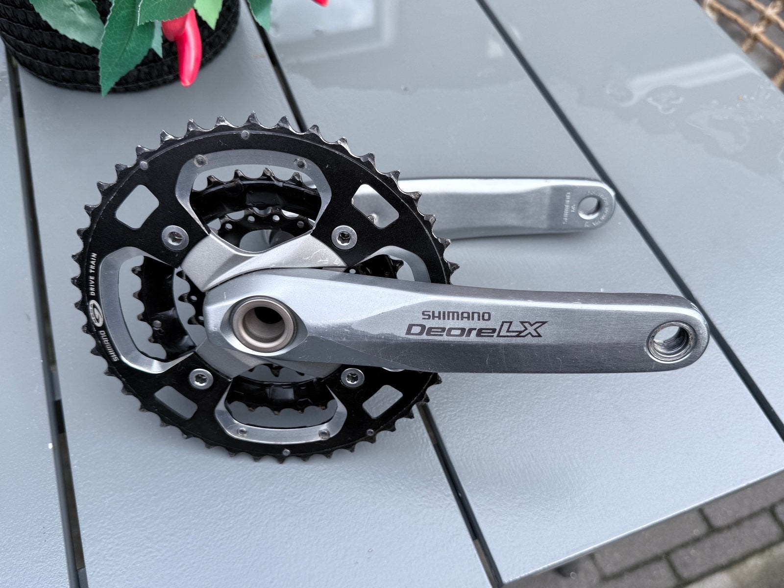 Shimano deore LX crankstel, Fietsen en Brommers, Ophalen of Verzenden, Gebruikt