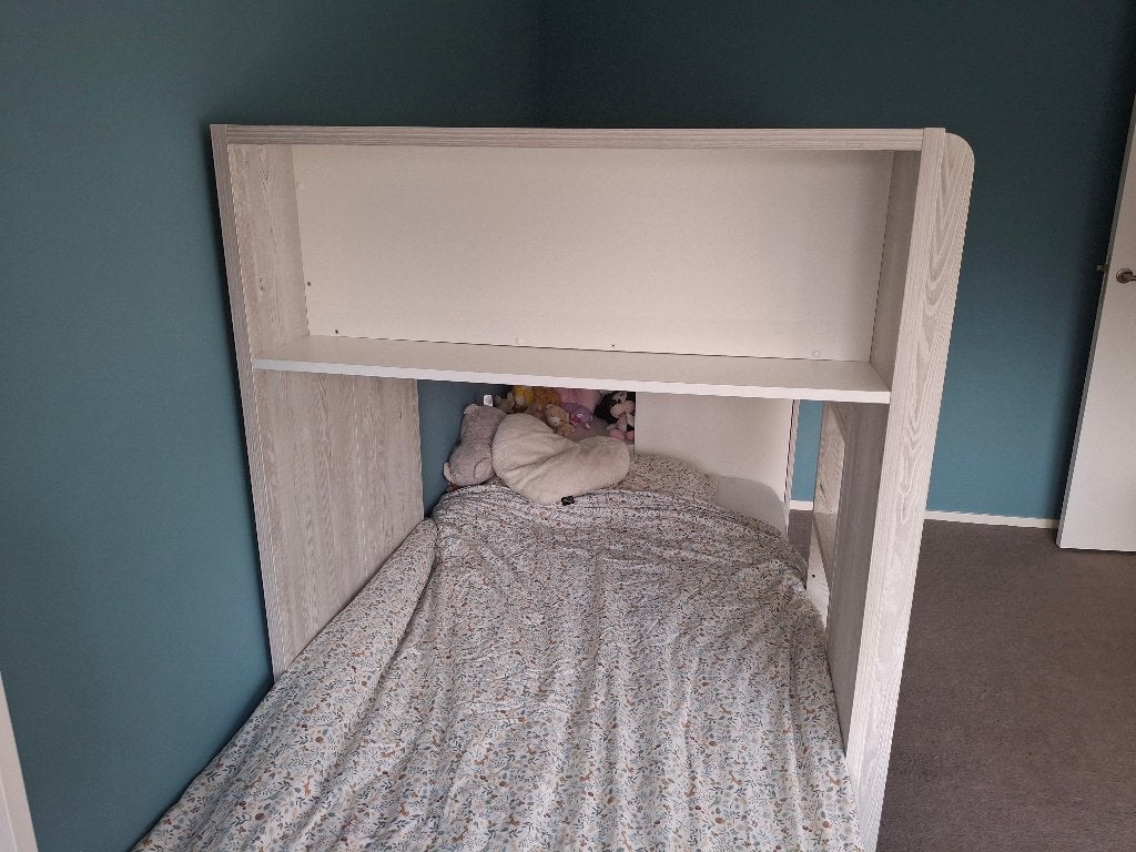 Stapelbed Maxim, Ophalen, 90 cm, 160 tot 180 cm, Tweepersoons