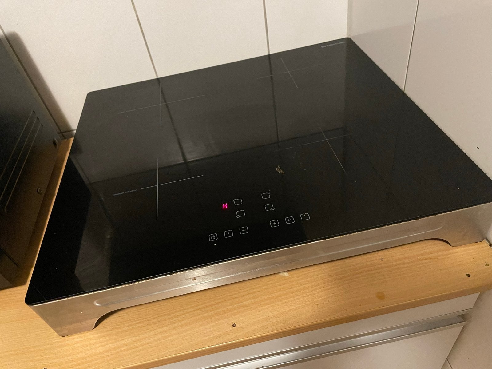 Inventum 4-pits inductiekookplaat - 2 zones defect, Witgoed en Apparatuur, Kookplaten, Gebruikt, Energieklasse A of zuiniger, Inductie