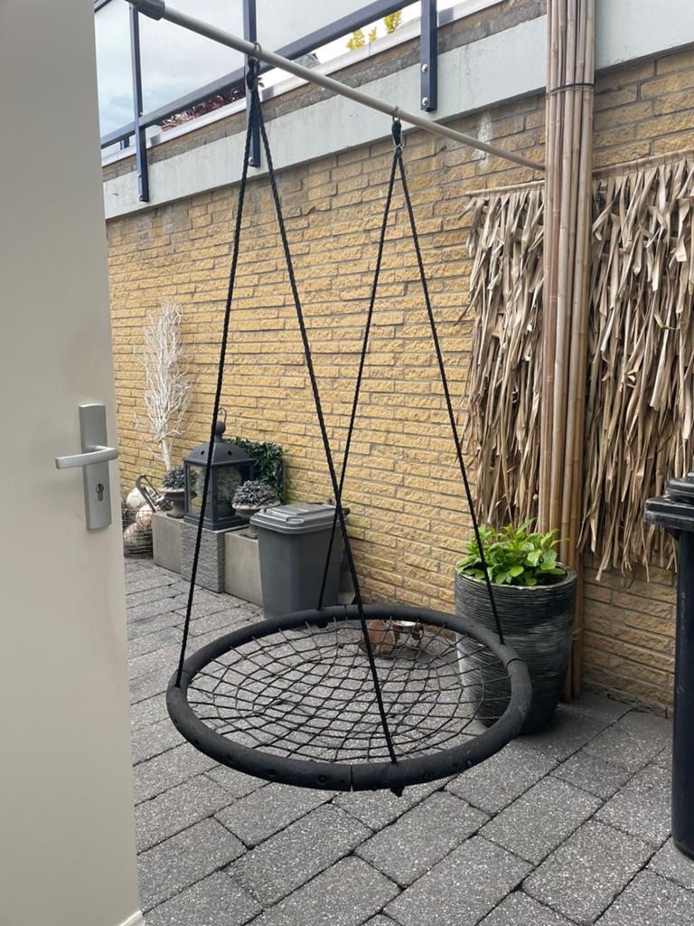 Nestschommel vogelnestschommel ligschommel schommelnest 1mtr, Ophalen, Zo goed als nieuw