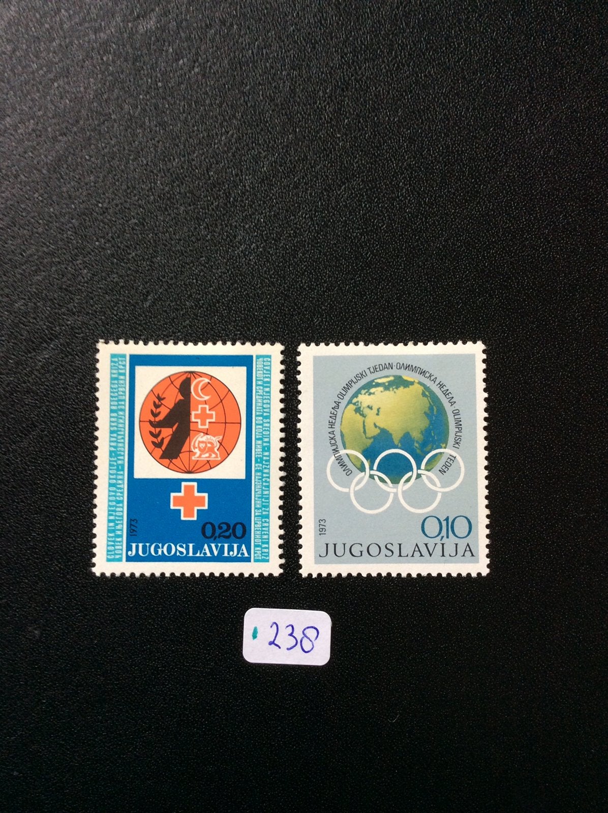 Joegoslavie postzegels 1973 pfr Mi 244/45, Ophalen of Verzenden, Joegoslavië, Postfris