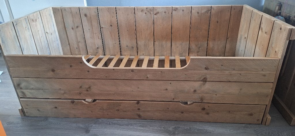 Bed, Ophalen, Gebruikt, 180 cm of meer, 85 tot 100 cm
