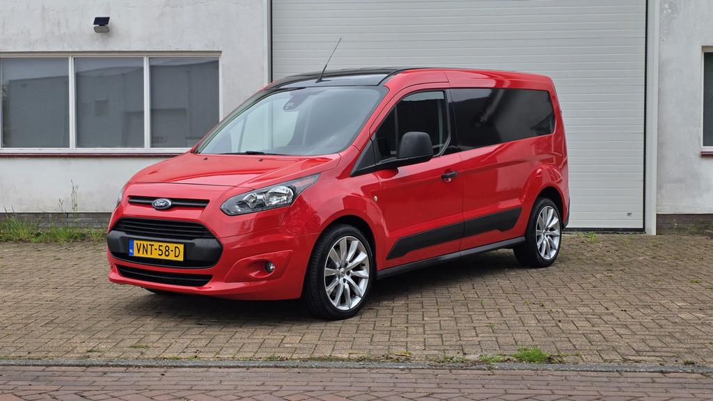 Ford Transit Connect 1.5 Tdci 74KW 2017 Rood, Auto's, Stof, Euro 6, 4 cilinders, 100 pk