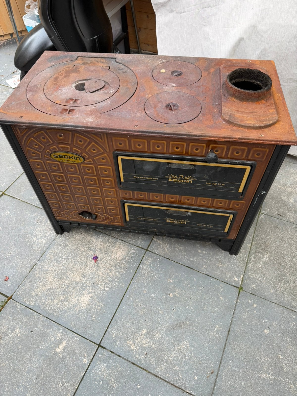 Kachel, Ophalen, Gebruikt, Hout, Houtkachel