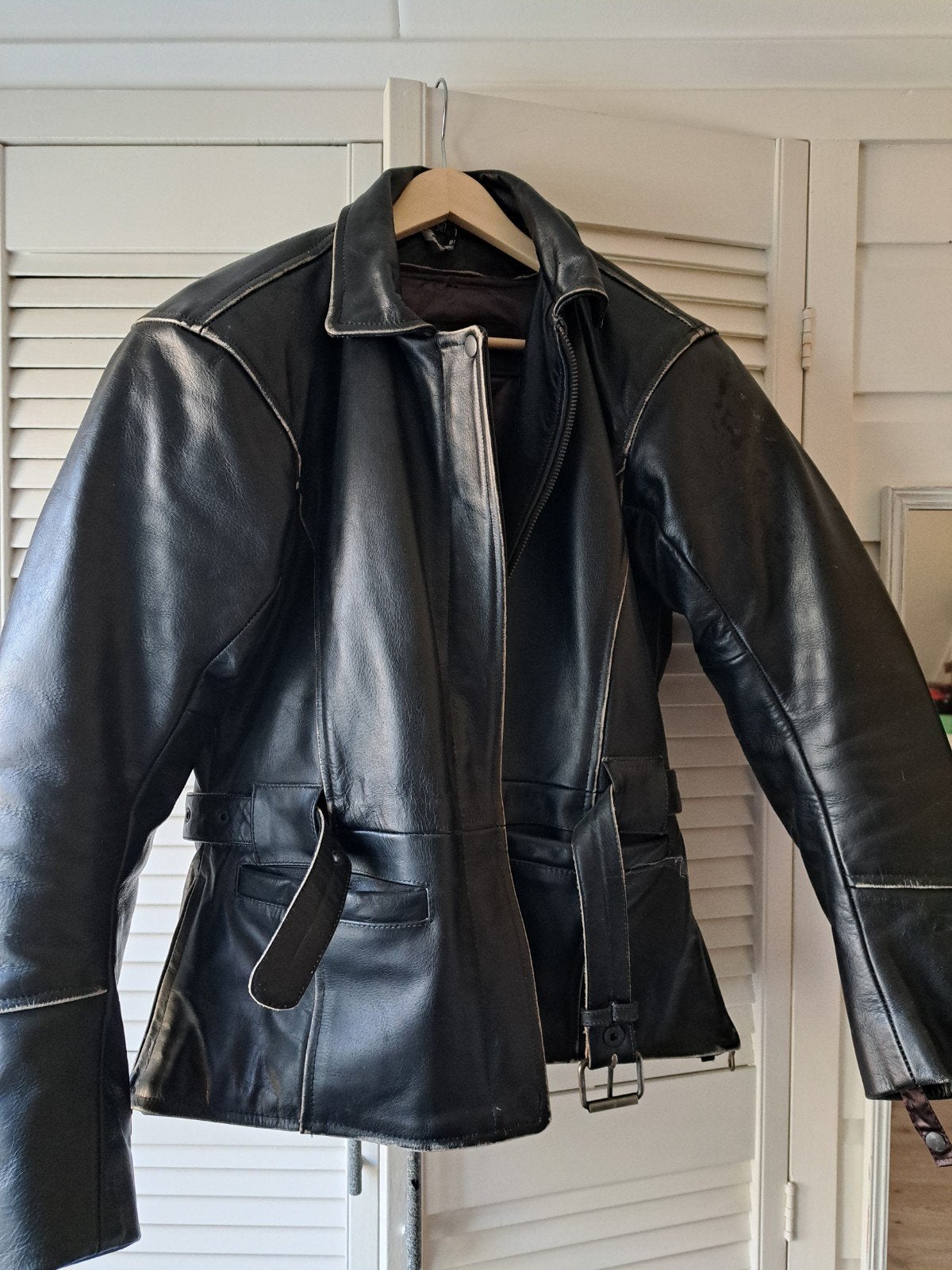 Difi, leren damesmotorjas maat L, Motoren, Ophalen, Tweedehands, Dames, Jas | leer