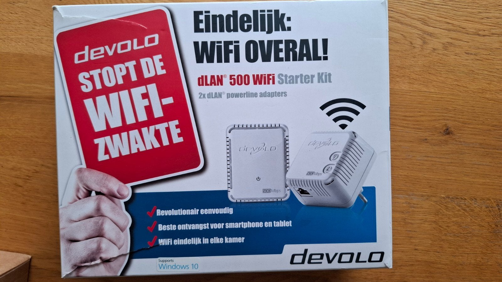 Devolo dLAN 500 WiFi versterker - Powerline Adapters, Ophalen of Verzenden, Zo goed als nieuw, Devolo