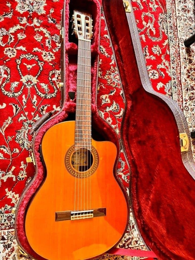 Spaanse gitaar Salvador Cortez CC60CE, Muziek en Instrumenten, Ophalen, Zo goed als nieuw, Klassieke of Spaanse gitaar, Met koffer