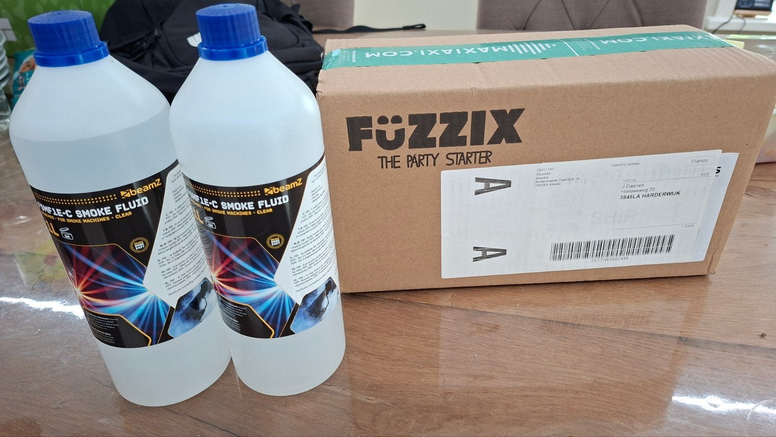 Rookmachine met verlichting en 2 flessen vloeistof, Ophalen of Verzenden, Nieuw, Rookmachine