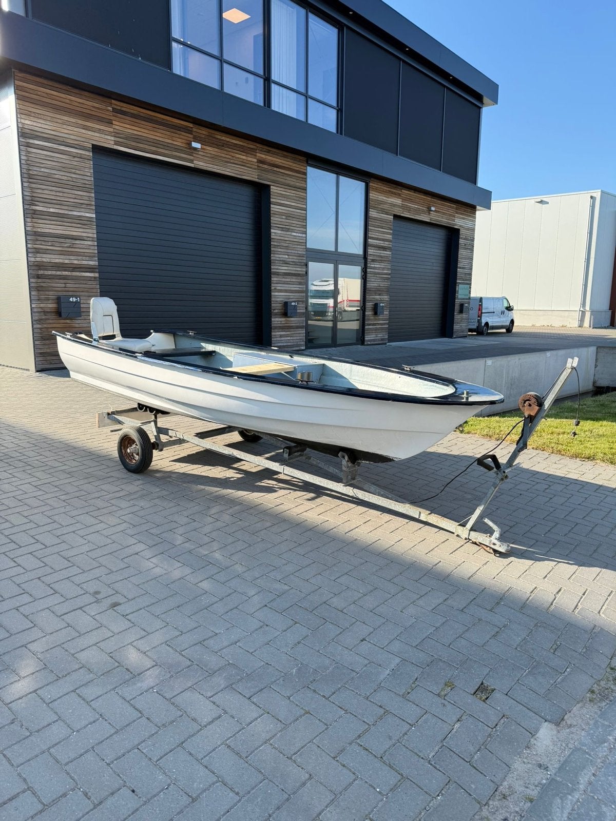 Mooi vissersbootje inclusief trailer, Ophalen, Gebruikt