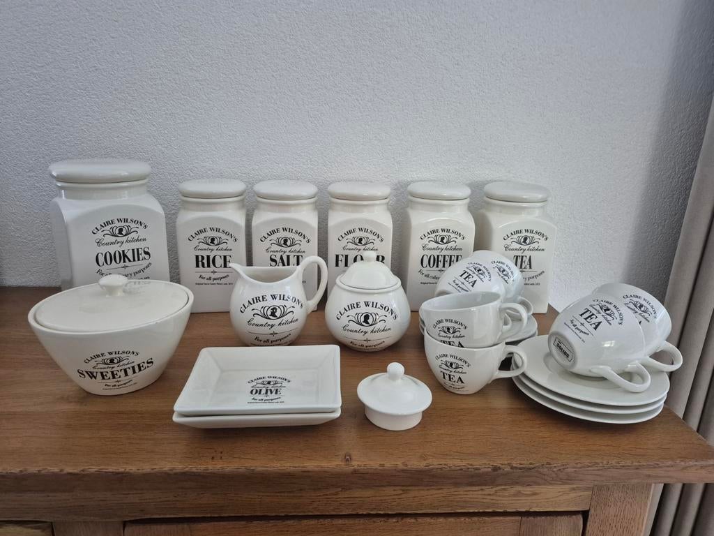 Claire Wilson's Country Kitchen Servies Set, Gebruikt, Keramiek, Ophalen of Verzenden, Overige stijlen