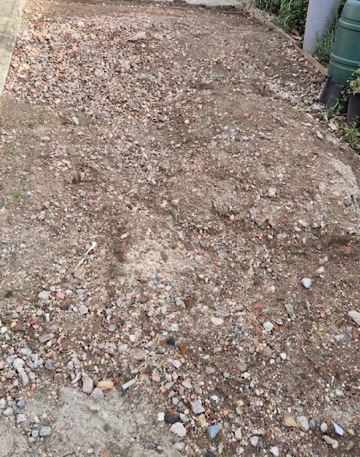Gratis af te halen: Zand met puin, Tuin en Terras, Ophalen, Overige materialen, Gebruikt, Grind