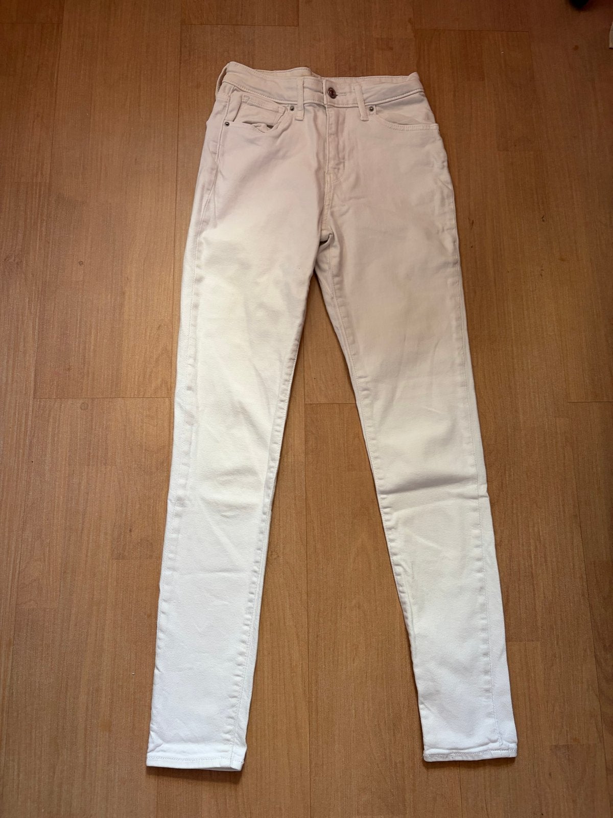 Witte Levi's 721 High Rise Skinny Jeans W26 L32, Ophalen of Verzenden, Gedragen, Wit, W27 (confectie 34) of kleiner