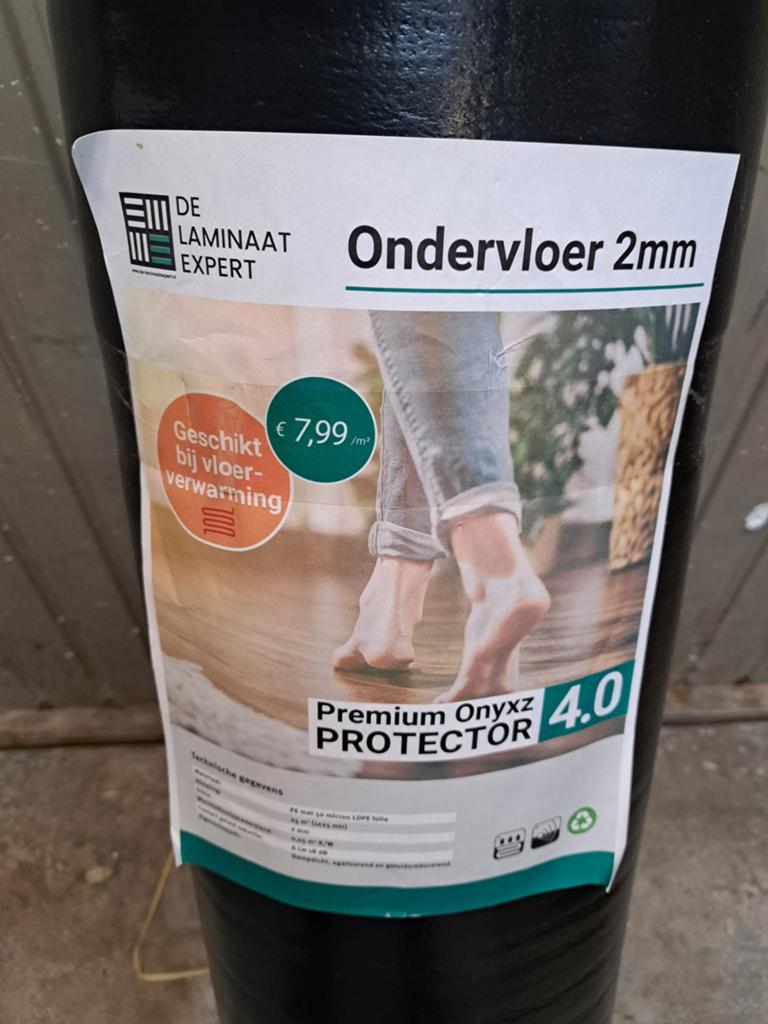 Ondervloer 2mm Laminaat Expert Premium Onyxz Protector 4.0, Kunststof, Overige typen, Nieuw, 150 cm of meer