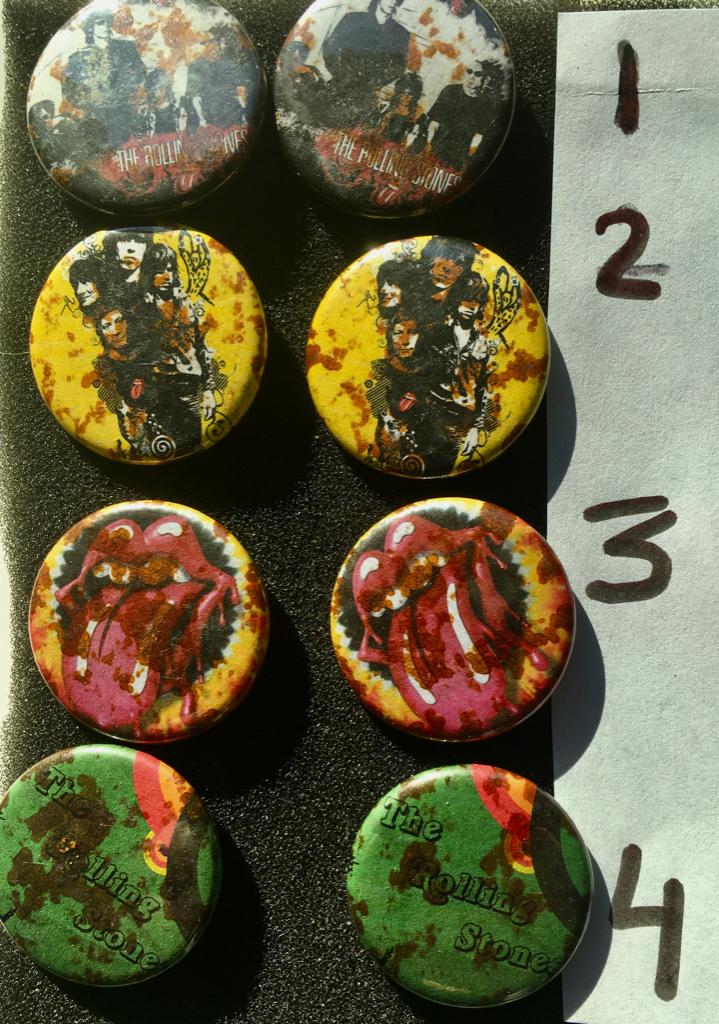 MP717 Rolling Stones Buttons, Ophalen of Verzenden, Nieuw, Overige onderwerpen, Button