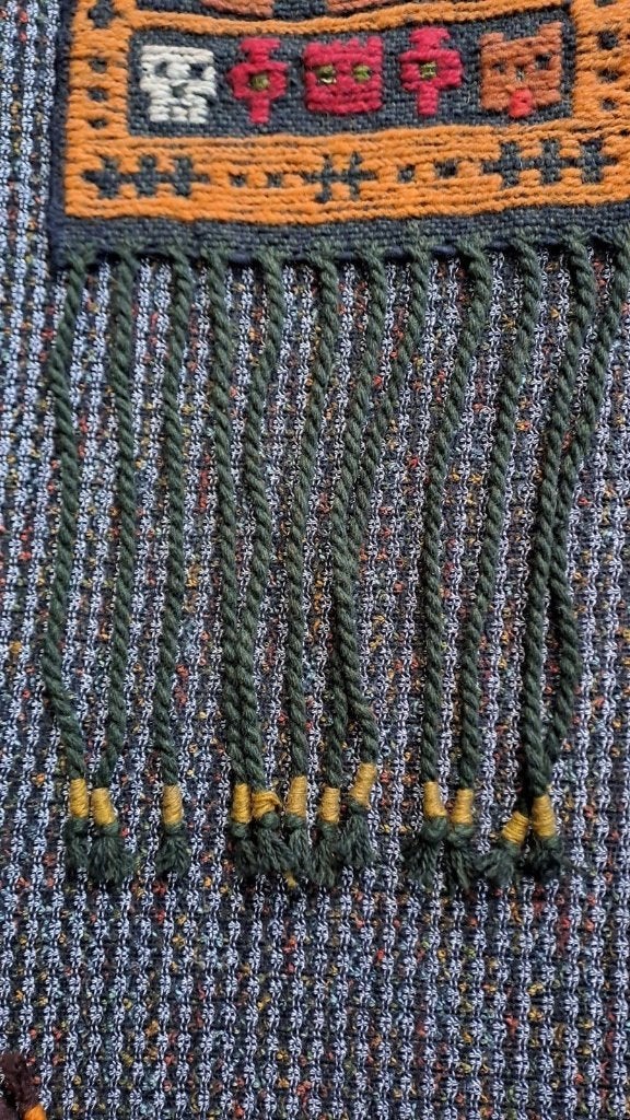 Prachtig vintage pools kelim wandkleed, handgeweven, Ophalen of Verzenden