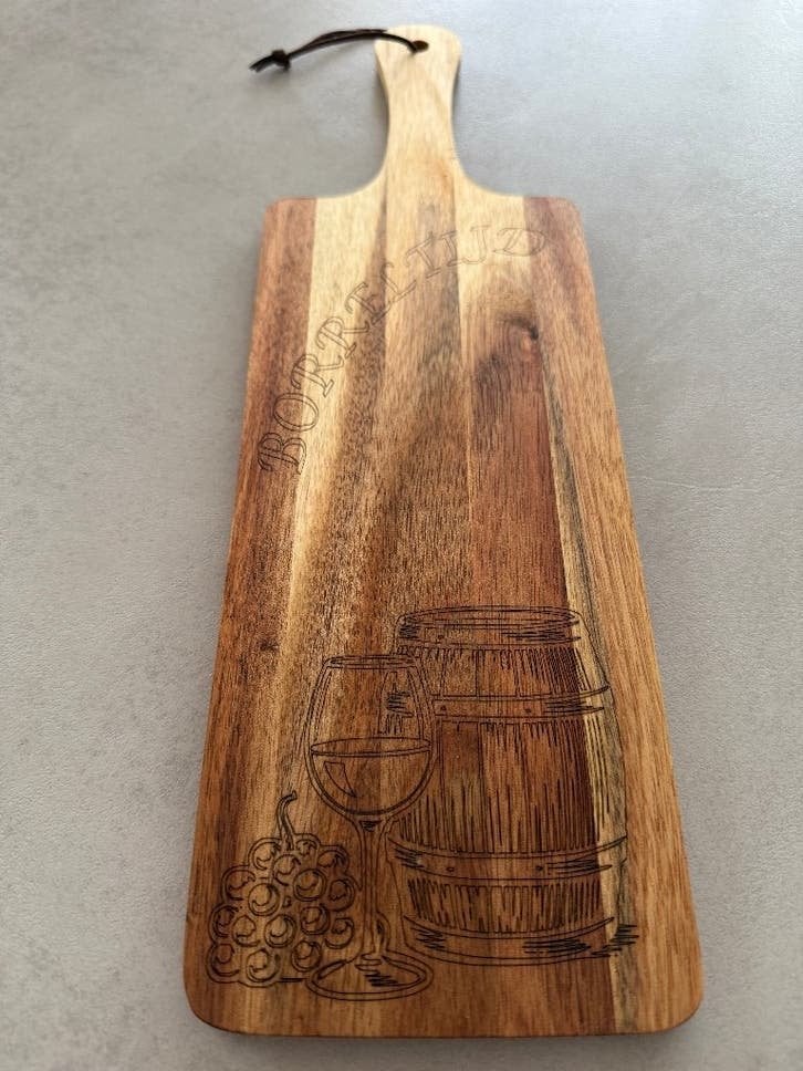 Gegraveerde borrelplank, Verzenden, Hout, Snij-/serveerplank, Nieuw