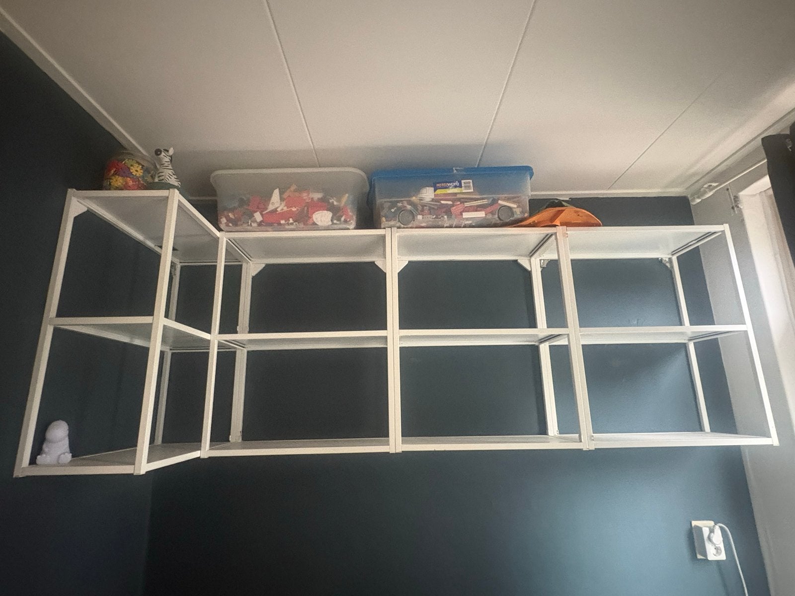 IKEA Enhet wandframe met planken (wit) 4x (keukenkastjes), Ophalen, Met plank(en), Gebruikt, Minder dan 150 cm