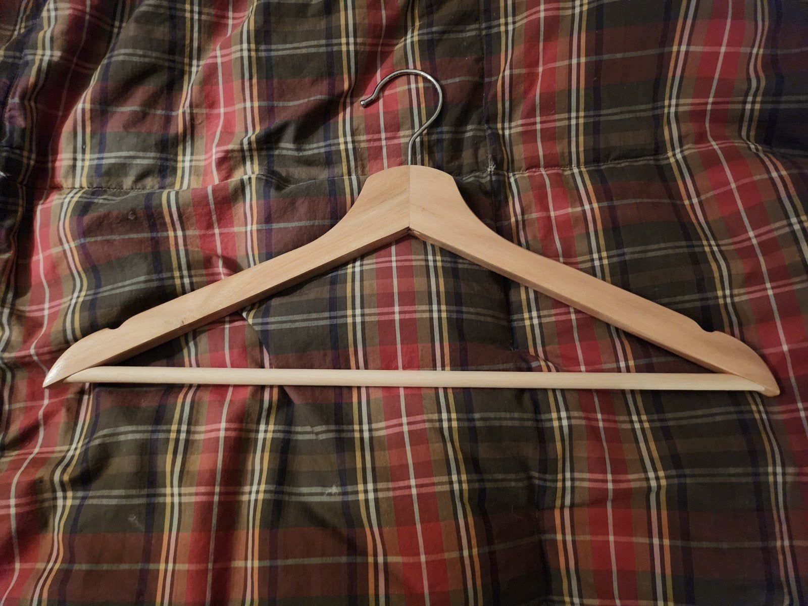 10 Houten Kledinghangers Natural, Kleding | Dames, Kledinghangers, Ophalen of Verzenden, Zo goed als nieuw, Hout