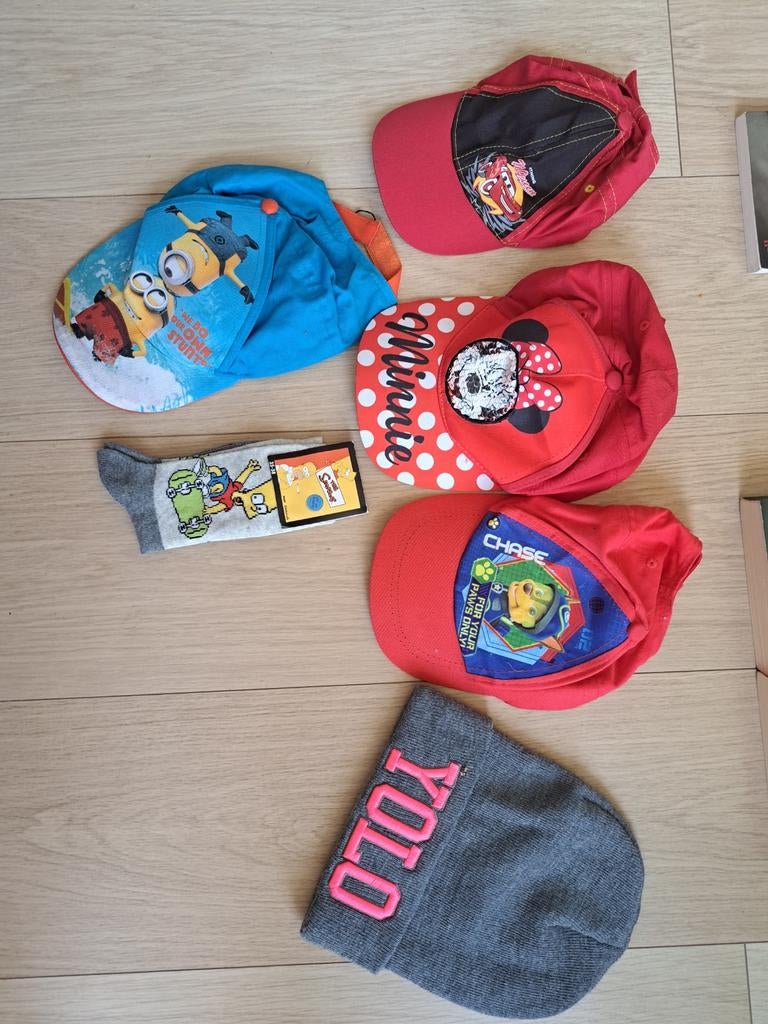 Kinderpetten + sokken, Ophalen of Verzenden, 104 of kleiner, Jongen of Meisje, Handschoenen