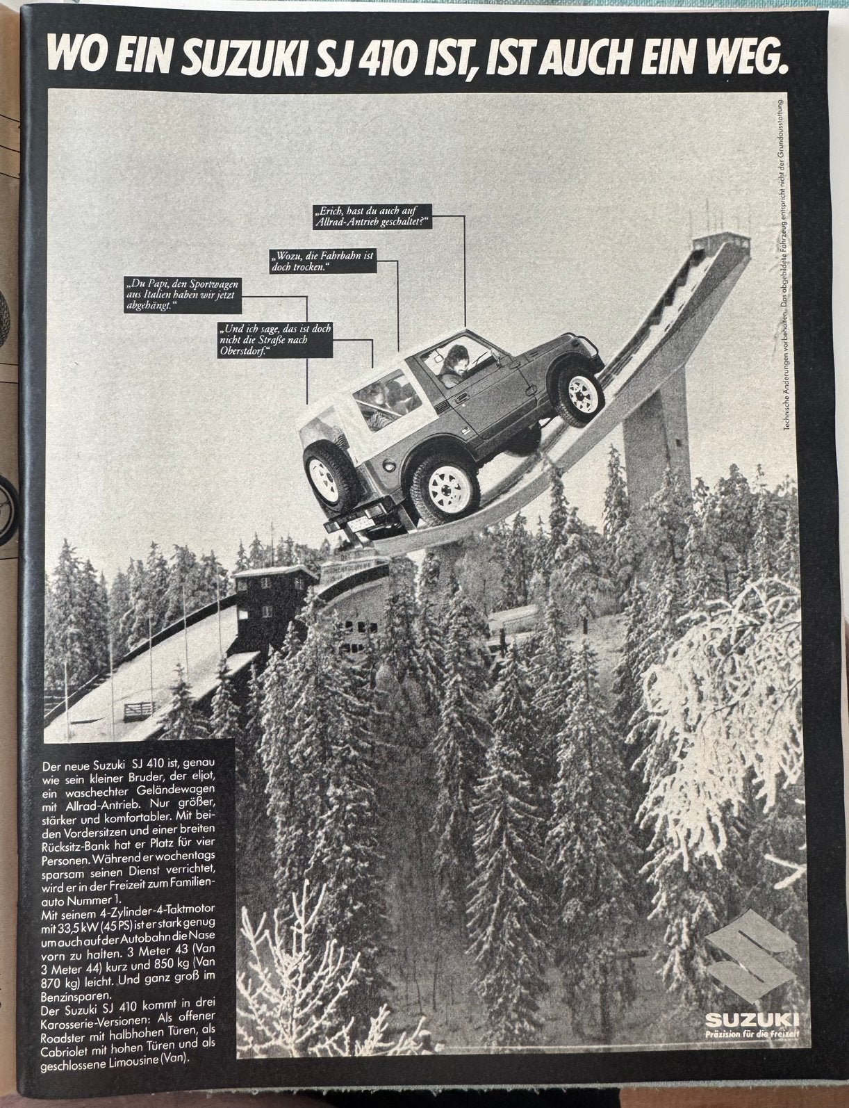 Advertentie 1982 Suzuki SJ410 Samurai, Verzenden, Zo goed als nieuw, Motoren