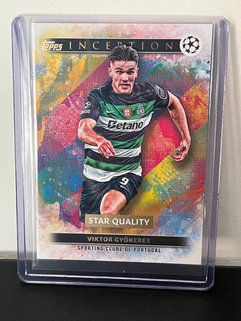 Viktor Gyökeres Topps Inception UEFA Champions League kaart, Ophalen of Verzenden, Zo goed als nieuw